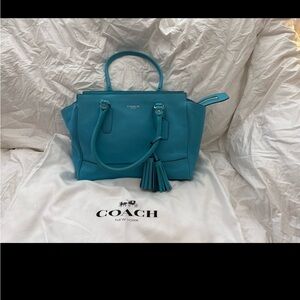 Coach Teal Satchel Bag